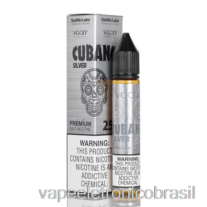 Vape Vaporesso Cubano Prata - Vgod Saltnic - 30ml 25mg